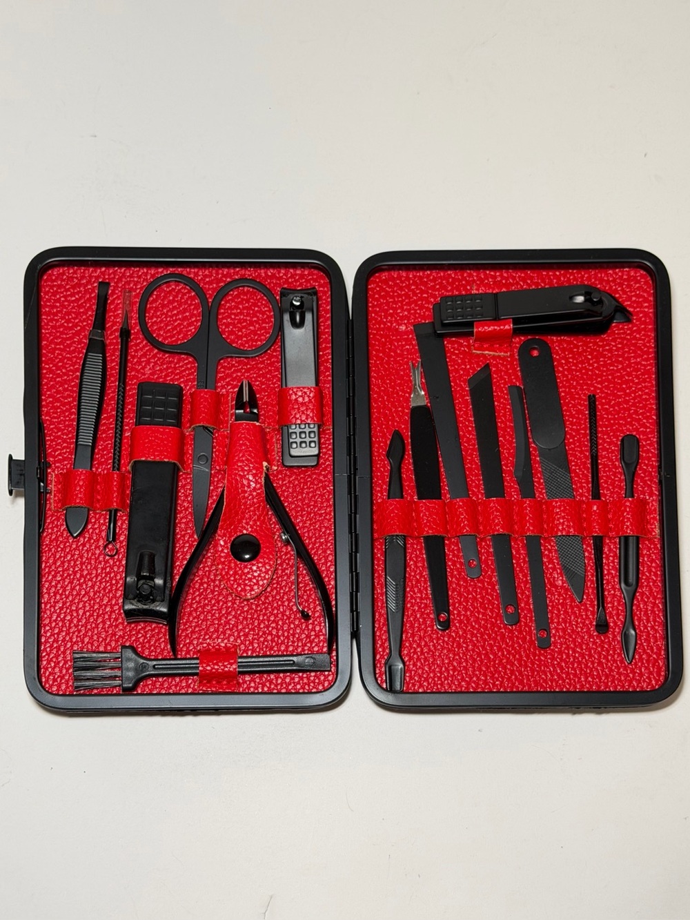 MiFine 16-Piece Professional Manicure & Pedicure Grooming Kit with Case